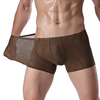 Sexy Seamless Underwear Ice Silk Modal Printing Super Breathable Soft Boxer Briefs for Men