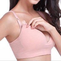 Sexy Seamless Wireless Breathable Nursing Bra Thin Adjustable Breast-feed Bras