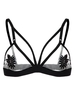 Sexy See-through Floral Pattern Adjustable Straps Women Crop Top