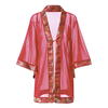 Sexy See-through Mesh Embroidery Temptation Bathrobe Nightwear