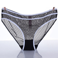 Sexy See Through Mesh Seamless Briefs Breathable Panties For Women