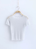 Sexy See-through Short Sleeve O-neck Women T-shirt