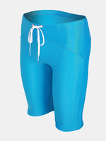 Sexy Skinny Solid Color Drawstring Quick Dry Water Repellent Breathable Trunk Swimsuit for Men