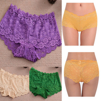 Sexy Soft Full Lace Transparent Stretchy Seamless Traceless Panties Underwear For Women