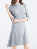 Sexy Solid Irregular Hem Side Slit Women Dresses