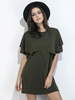 Sexy Solid O Neck Short Sleeve A Line Women Mini Dresses
