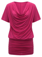 Sexy Solid V-Neck Ruffles Mini Bodycon Dress For Women