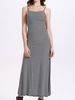 Sexy Striped Sleeveless Backless O Neck Women Dresses