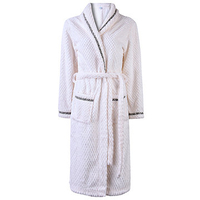 Sexy Thicken Keep Warm Loose Bathrobe Long Sleeve Nightgown For Women