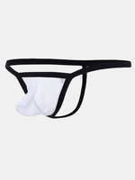 Sexy Thin Underwear Breathable Mesh Transparent U Convex Thongs for Men