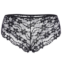 Sexy Transparent Lace Seamless Hollow Out Low Rise Thongs For Women