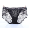 Sexy Transparent Mesh Embroidery Seamless Briefs Low Waist Panties For Women