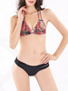 Sexy Triangle Double Spaghetti Straps Low Rise Backless Bikini Swimwear
