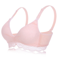 Sexy Ultra-thin Comfy Lace Cover Front Button Breast-feed Bras
