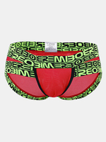 Sexy Underwear Soft Ice Silk U Convex Breathable Printing Quickly Dry Briefs for Men