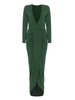 Sexy V-neck High Waist Irregular Hem Party Maxi Dress