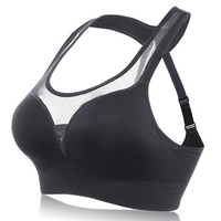 Sexy Wireless Gather Shockproof Seamless Breathable Sports Yoga Vest Bras For Women
