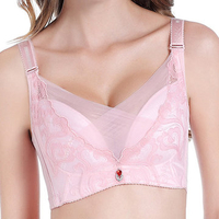Sexy Wireless Lightly Lined Breathable Embroidered Bras