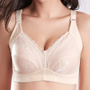Sexy Wireless Soft Breathable Lace-trim Full Coverage Lightly Lined Bras