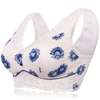 Sexy Wireless V Neck Full Coverage Soft Breathable Embroidered Bras