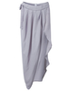 Sexy Women Asymmetrical Pleats Slit Maxi Beach Skirt