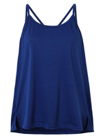 Sexy Women Backless Cross Bandage Pure Color Tank Tops
