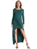 Sexy Women High Waist Irregular High Low Knit Long Maxi Dress