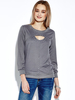 Sexy Women Hollow Long Sleeve T-shirt