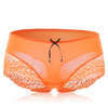 Sexy Women Lace Hem Bow Flounces Mid Waist Comfy Briefs Underwear