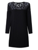 Sexy Women Lace Patchwork Hollow Out Bodycon Mini Dress