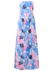 Sexy Women Off Shoulder Floral Printed Maxi Dresses
