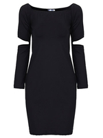 Sexy Women Off Shoulder Long Sleeve Package Hip Mini Dress