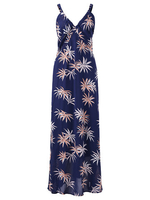 Sexy Women Printed Spaghetti Strap V-neck Maxi Dresses