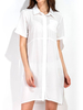 Sexy Women Short Sleeve Buttton Summer Beach Shirt Dresses