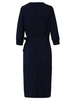Sexy Women Solid O-Neck Bodycon Pencil Dress With Belt