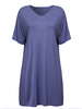 Sexy Women Solid V-Neck Backless Hollow Out T-Shirt