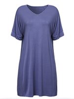 Sexy Women Solid V-Neck Backless Hollow Out T-Shirt