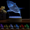 Shark Color Changeable 3D LED Touch Control Lamp Birthday Gifts Bedroom Living Room Home Decor