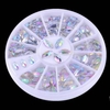 Shiny Oval Rhinestone Acrylic Nail Art Decoration Wheel