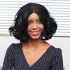 Short Black Synthetic Wave Hair Wig Women Bob High-Temperature Wigs 35cm