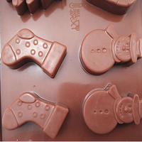 Silicone Christmas Decoration Set Chocolate Molds DIY Candy Jelly Ice Mould Cake Baking Tools