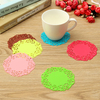 Silicone Coasters Round Drink Coasters Lace Stain Resistant Placemat