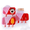 Silicone Ice Cream Mold With Dustproof Cover Popsicle Mold Snowman Rabbit Claws Ice Pops Mold