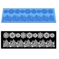 Silicone Lace Flower Leaf Leaves Cake Fondant Mold Chocolate Mould Cake Brim