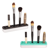 Silicone Makeup Brush Organizer Storage Box Cosmetic Tool Lipstick Display Portable