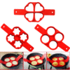 Silicone Pancake Mold Non-stick Heart Square Flower Shape Omelette Mold Egg Ring