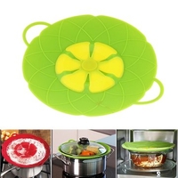 Silicone Spill Proof Pot Cover Bowl Pan Lids Splashproof Spill Stopper Pan Cover Home Cooking Tool