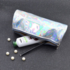 Silver Hologram Holo Makeup Bag Brushes Pen Holder Storage Zipper Comestic Bags