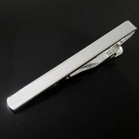 Silver Metal Simple Necktie Tie Clip Skinny Tie Clip