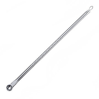 Silver Stainless Steel Blackhead Comedone Acne Extractor Remover Tool